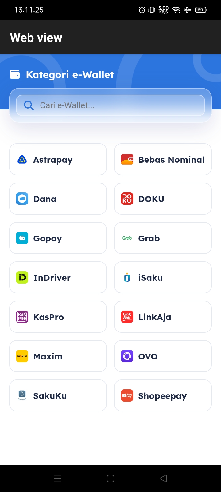 Kategori e-Wallet Vol.7